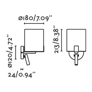 NILA Aplique negro y blanco roto con lector