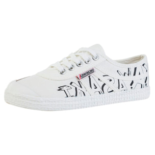 Zapatillas Sneaker Unisex - KAWASAKI Graffiti Canvas Shoe  1002 White