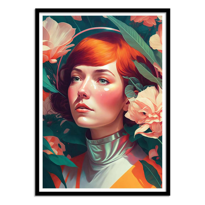 Art-Poster - Retro future portrait - Treechild - 50 x 70 cm