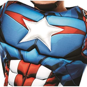 DISFRAZ CAPITAN AMERICA DELUXE INFA TALLA - S (3-4 AÑOS)