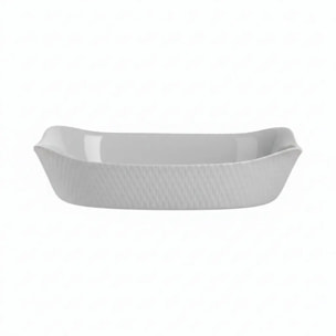Pirofila rettangolare grigia 30x22 cm in opale - Smart Cuisine Wavy
