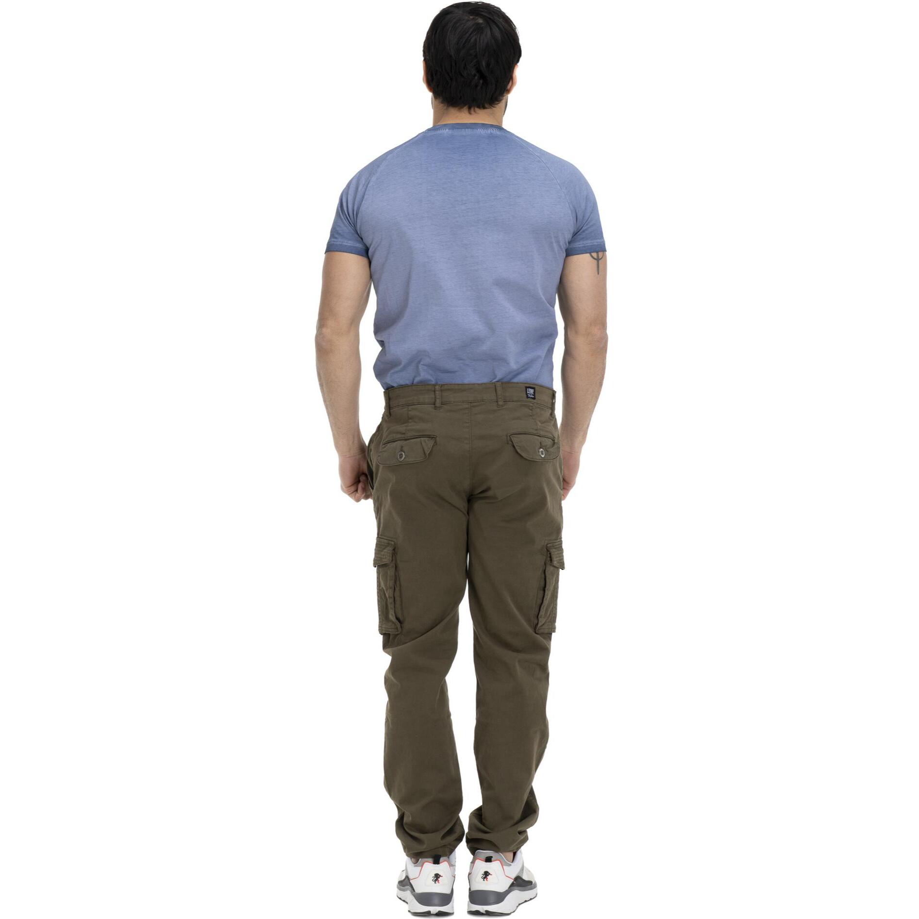 Pantalones cargo para hombre con bolsillos, ideales para el trabajo y el ocio.