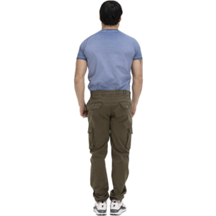 Pantalones cargo para hombre con bolsillos, ideales para el trabajo y el ocio.