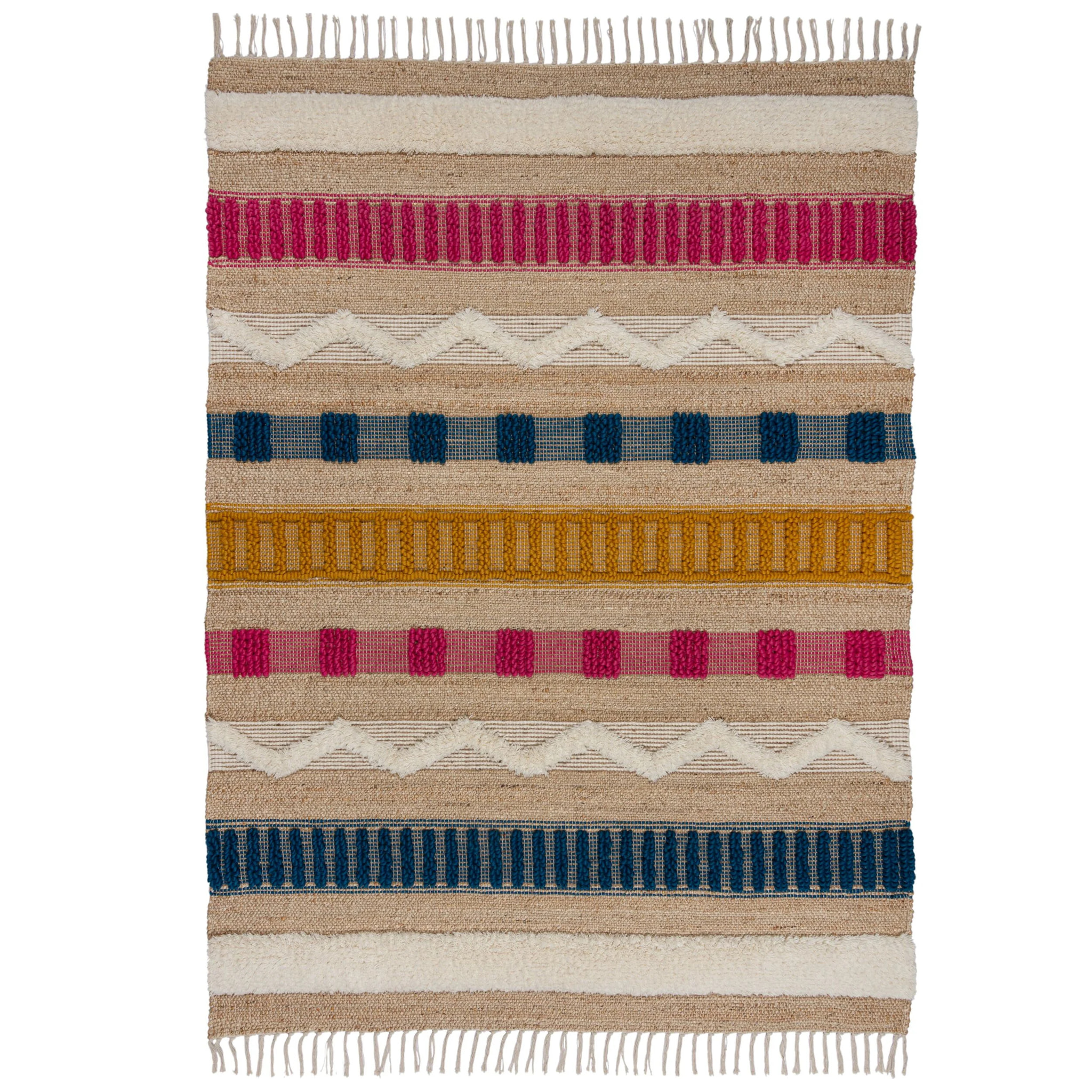 Tapis en jute rectangle MEDINA