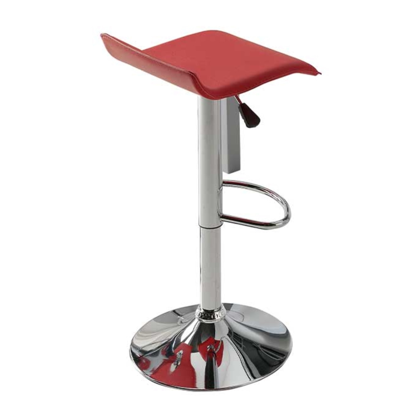 Set de 2 taburetes elevables – Polipiel y metal cromado