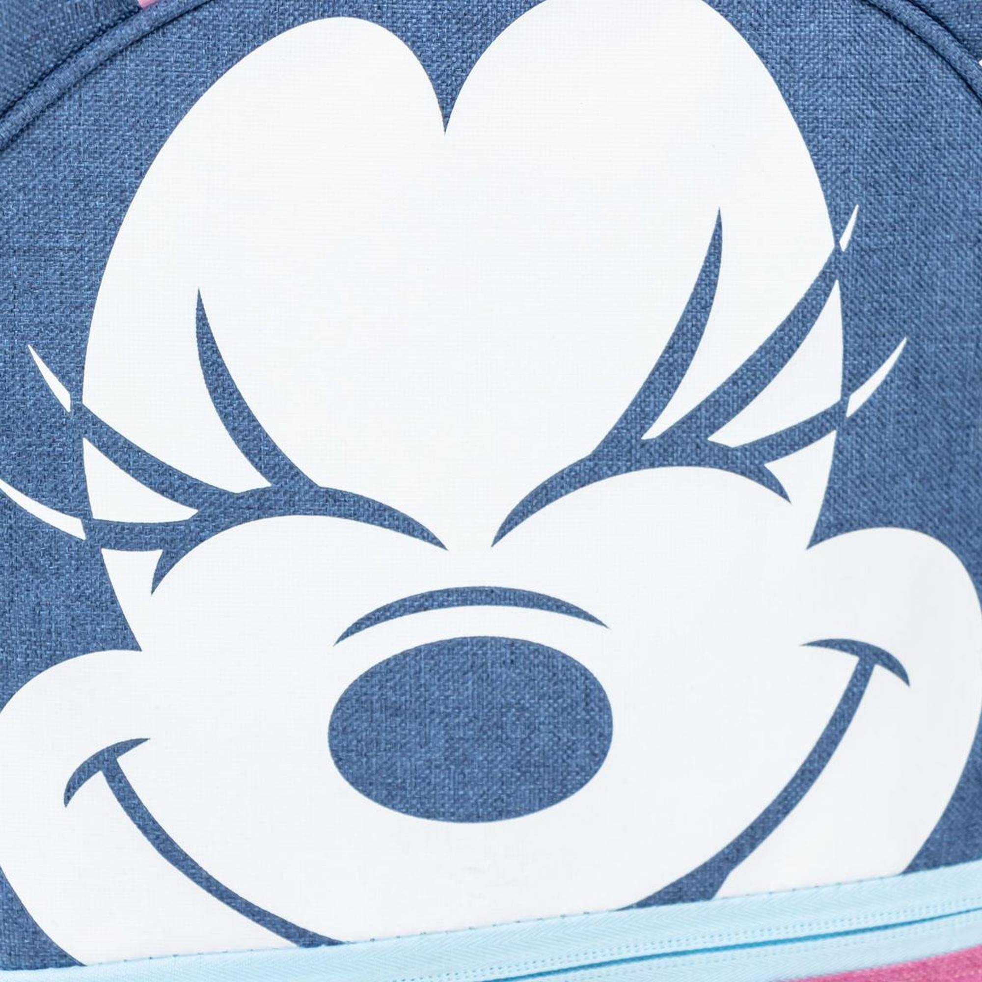 Mochila infantil escolar minnie, unisex niños, rosa, pequeña