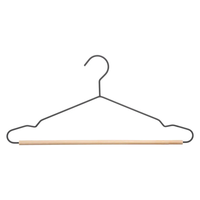 2 cintres en métal/bois