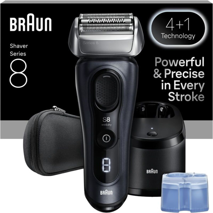 Rasoir électrique BRAUN Series 8 8663cc Clean&Charge