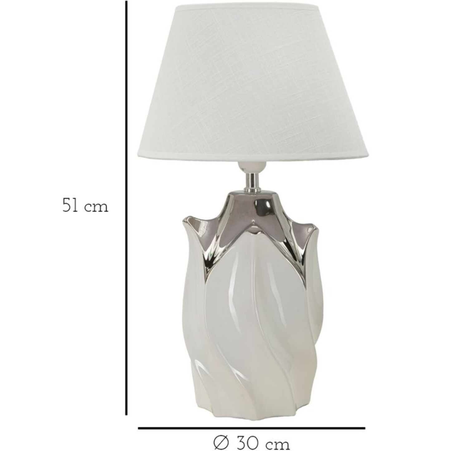 LAMPADA DA TAVOLO SHINEY CM Ø 30X51