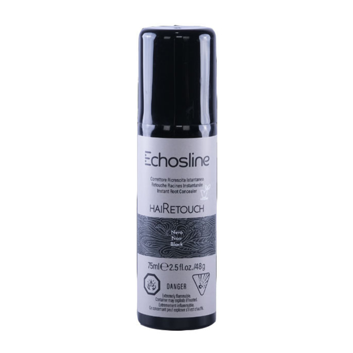 ECHOSLINE Hairetouch Corrector de Crecimiento Instantáneo Negro Vegano 75ml