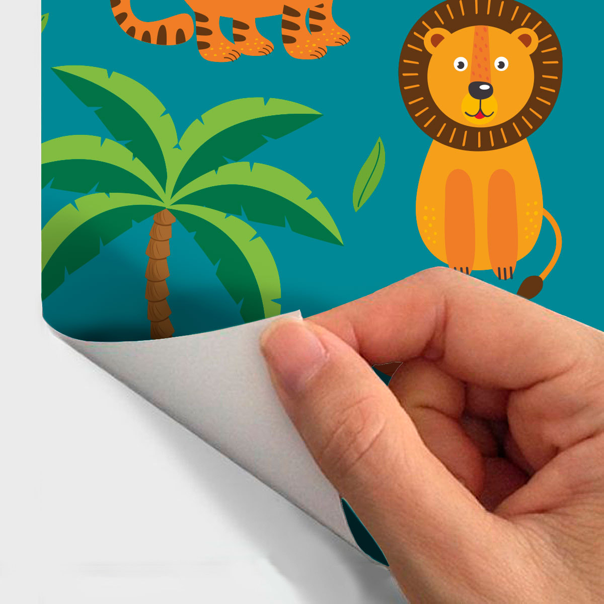 Sticker effet papier peint - ANIMAUX TROPICAUX