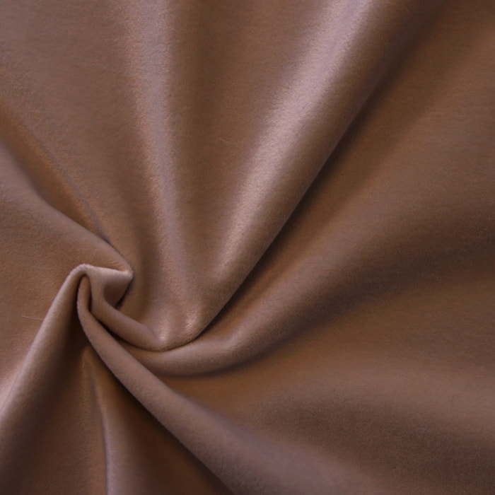 Tissu en velours uni ameublement - Taupe