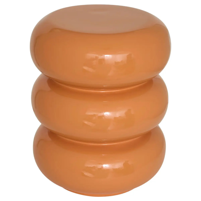 Table d'appoint Stoneto orange 35x35x43cm