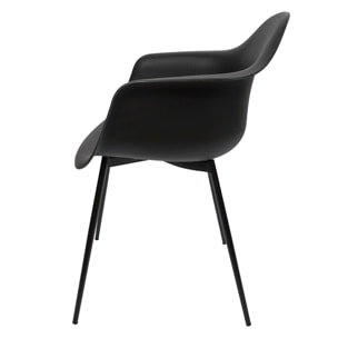 Fauteuil Gustav Noir - Lot De 4