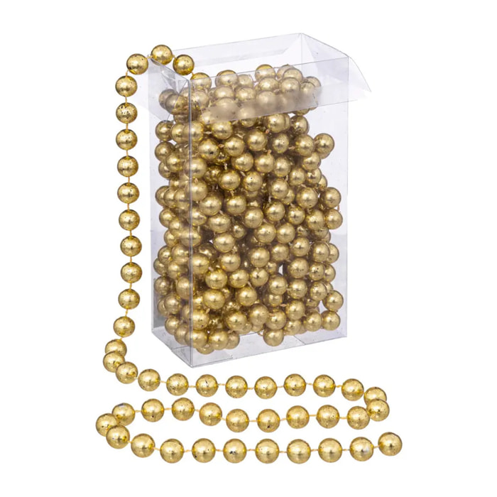 Guirlande de Noël Perle Doré 10 mm x 5 m