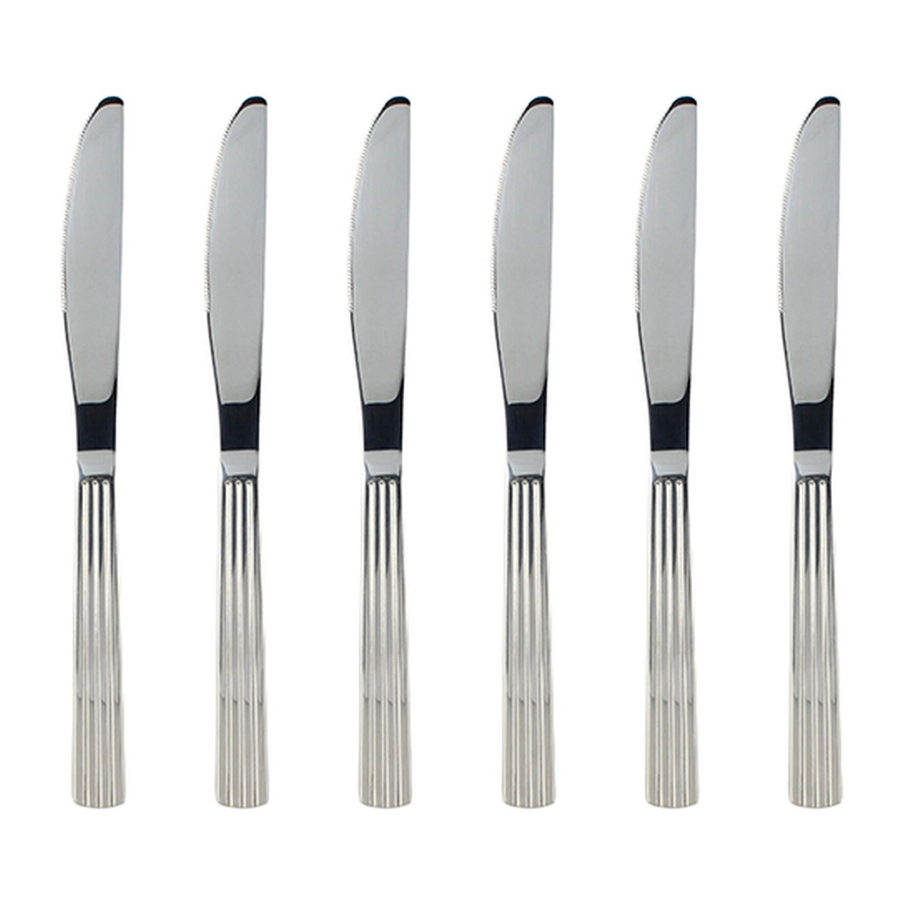 Lot de 6 couteaux en acier inoxydable  LOUISE