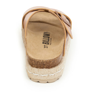 SANDALO CON ZEPPA BILLOWY ROSA