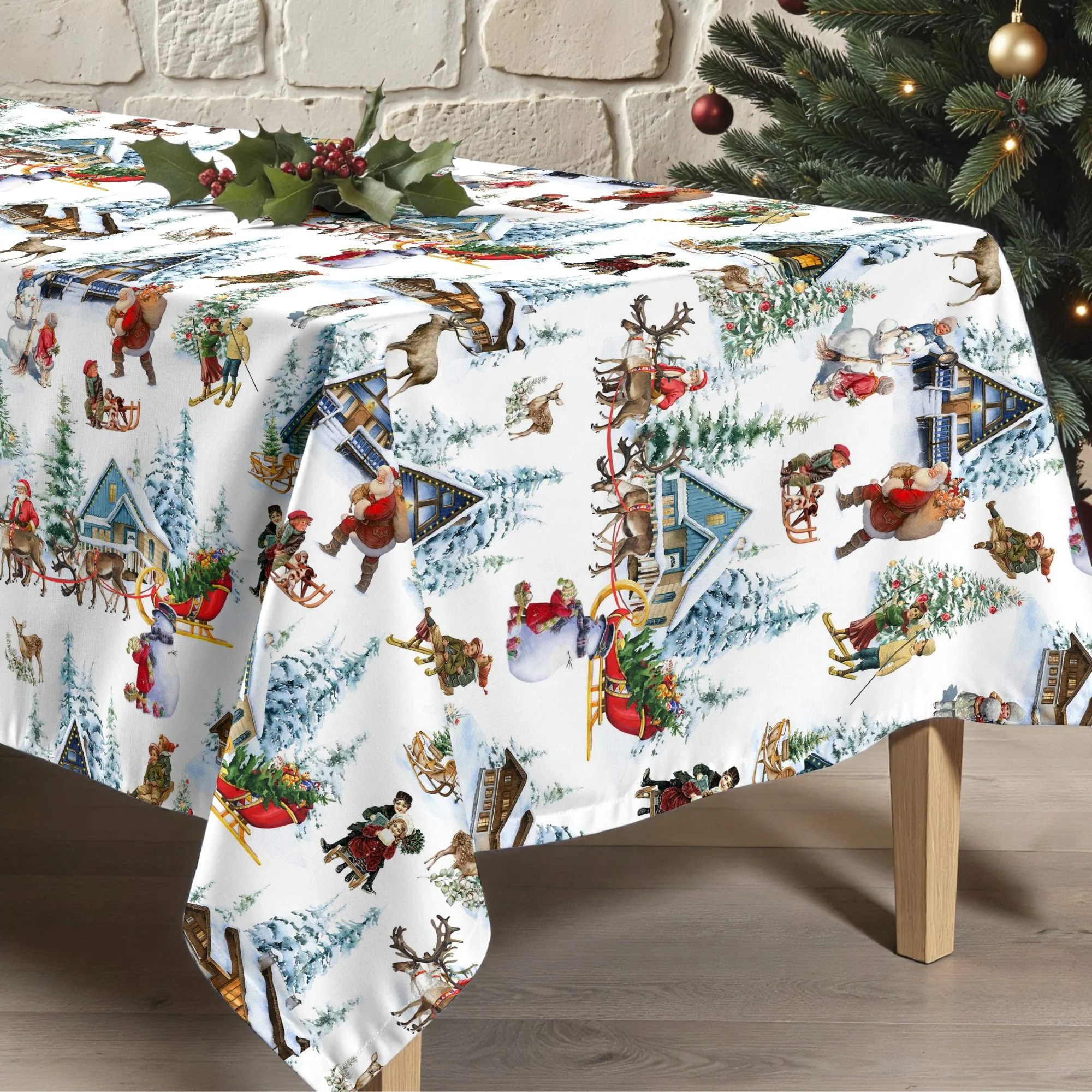 Nappe en résine Anti-tâches Christmas Landscape 1