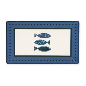 Set 6 piatti piani Excelsa – Ocean, Ceramica Multicolore