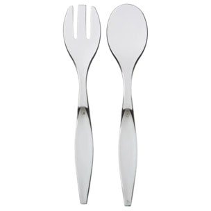 Couverts à salade "Square" gris charbon