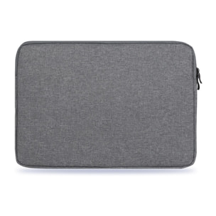 DAM Funda de neopreno universal para tablet de 12 pulgadas. Acabado terciopelo con tratamiento deperlante hidrófugo. Cierre de cremallera. 23x2,5x32 Cm. Color: Gris