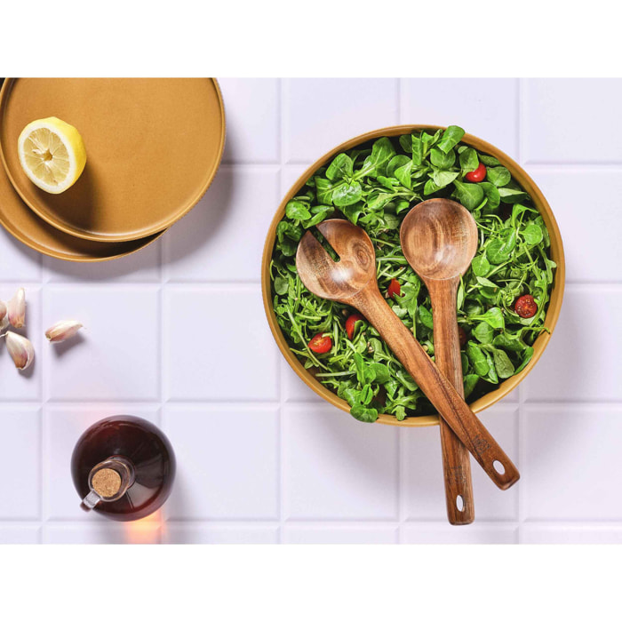 Couverts à salade en bois d'acacia OLLE