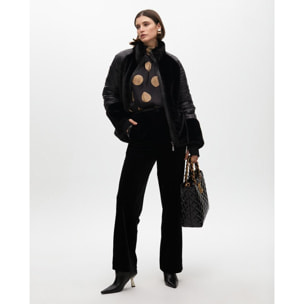 Camicia con Manica a Palloncino e Pois
