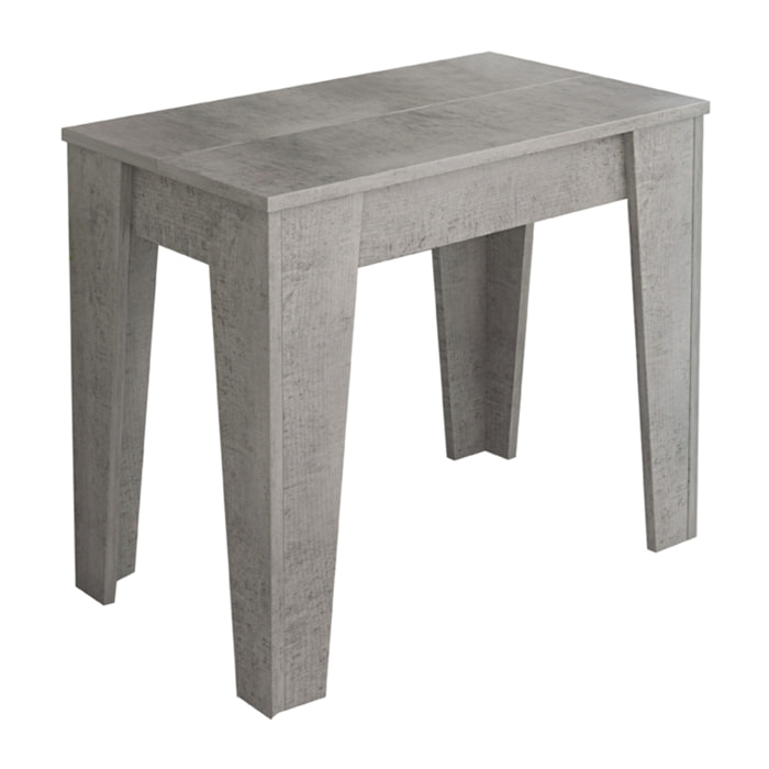 Consolle Allungabile Moderna Tavolo Estensibile Da 54 A 306 cm 6 Allunghe 14 posti Salvaspazio Design Soggiorno Salotto Cucina Ingresso Grigio Cemento