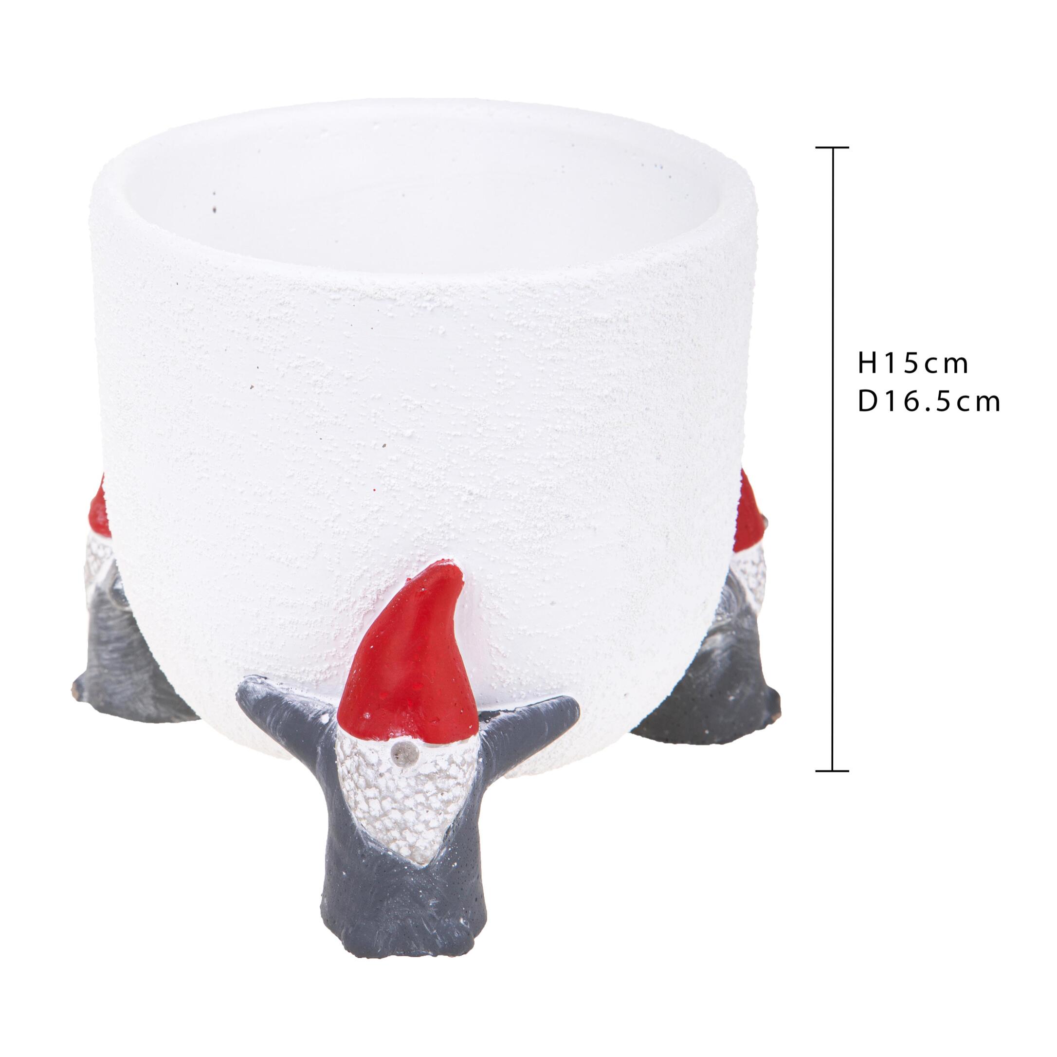 Cachepot con Elfi - Pezzi 4 - 16,5xH14x16,5cm - Bianchi Dino SpA