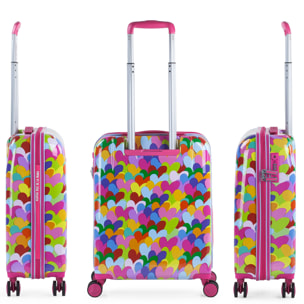 Juego De Maletas Pc Agatha Ruiz De La Prada Corazones Fucsiaes Fucsia