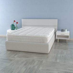 TOPPER MORFEO TRAPUNTATO CON FASCIA COPRIMATERASSO
