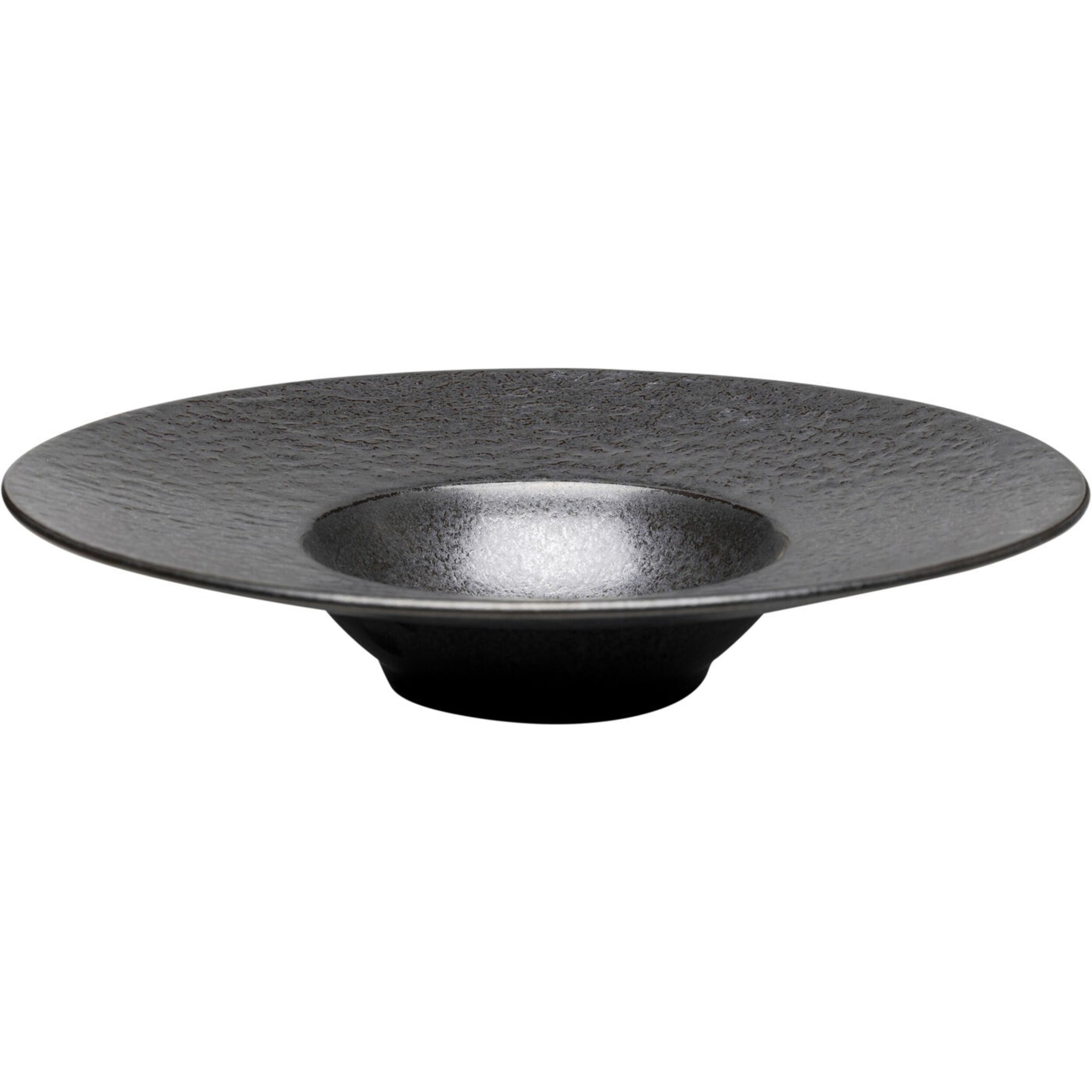 Assiettes creuses Cosmos noires 27cm set de 4 Kare Design