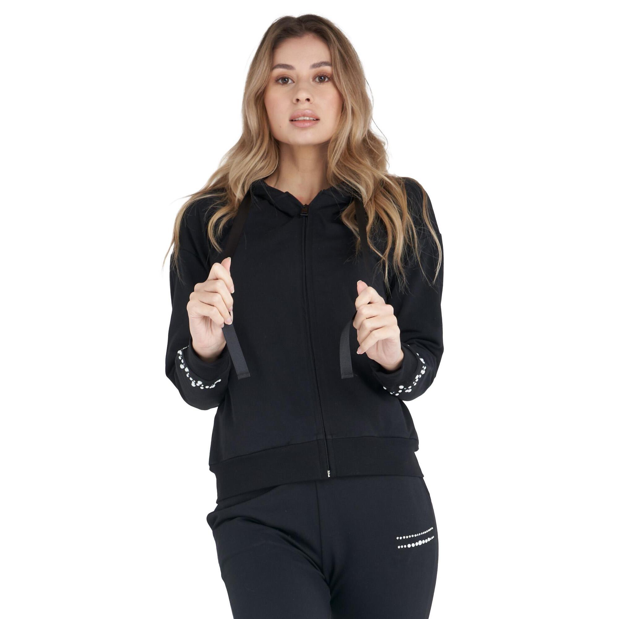 Chándal de lujo con capucha y cremallera para mujer