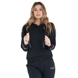 Chándal de lujo con capucha y cremallera para mujer