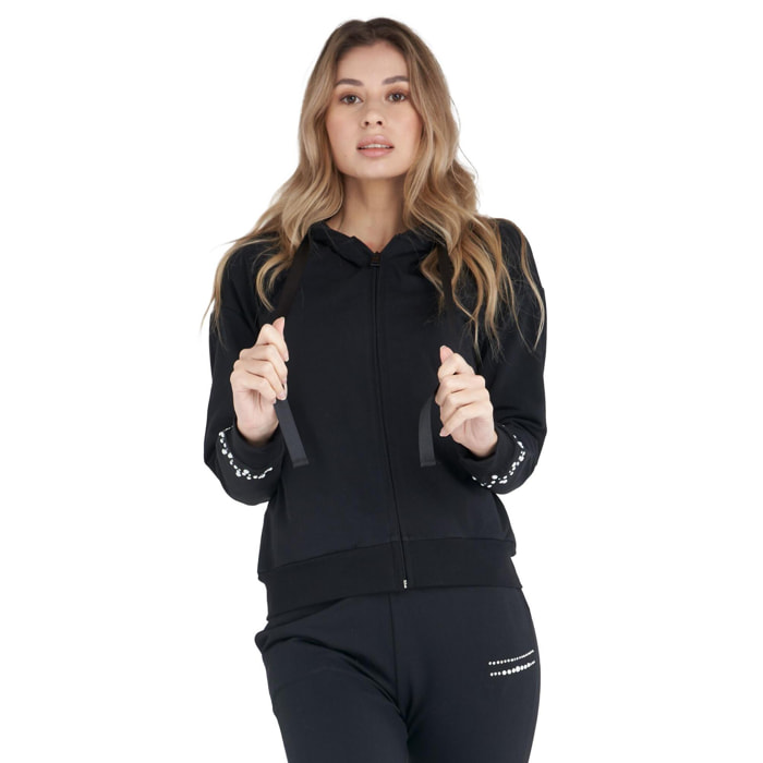 Chándal de lujo con capucha y cremallera para mujer