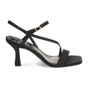Sandali neri tacco 7,5 cm