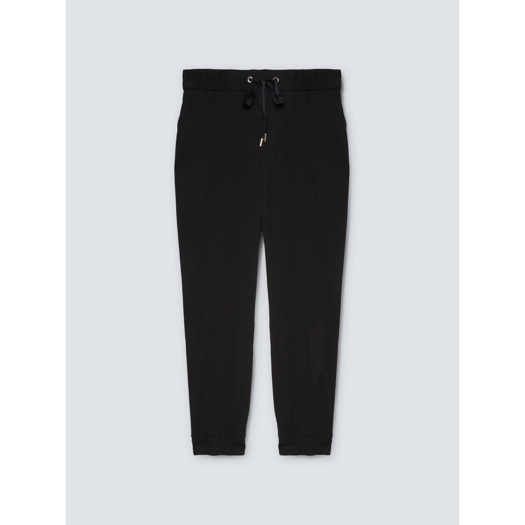 Fiorella Rubino - Pantaloni joggers in tessuto scuba crêpe - Nero