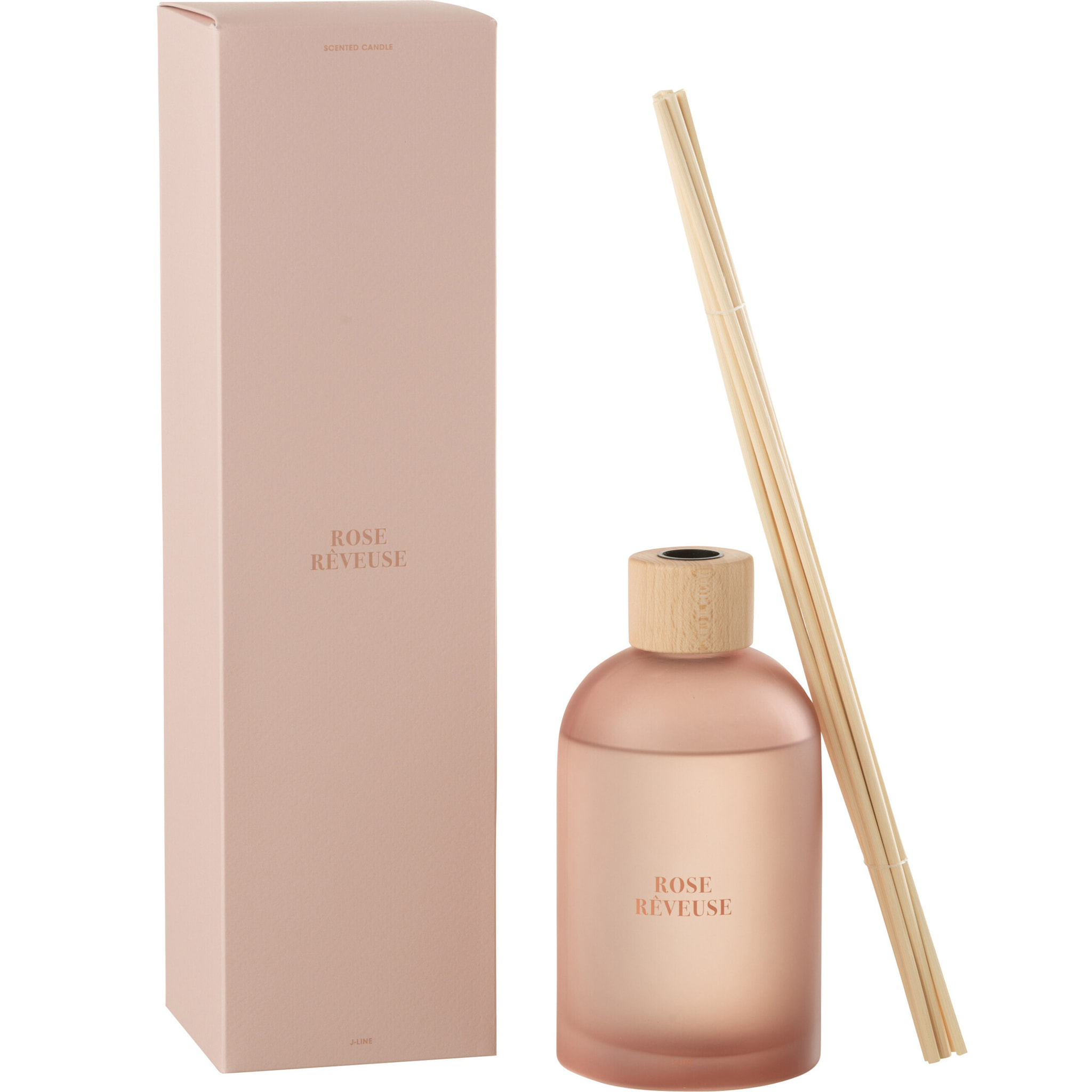 J-Line Bâtonnets parfumés Accords Essentiels - Rose Rêveuse - rose - 550ml