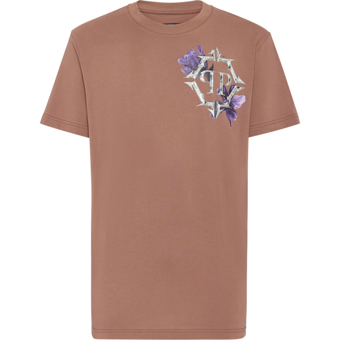 PHILIPP PLEIN T-Shirt Round Neck FLOWERS