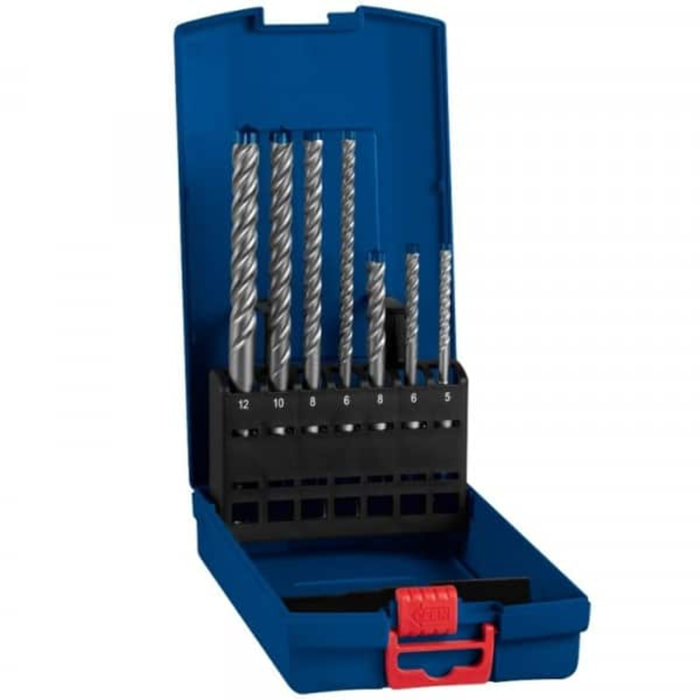 Coffret 7 forets béton SDS Plus 7X Expert BOSCH 5/6/6/8/8/10/12 mm - 2608900195