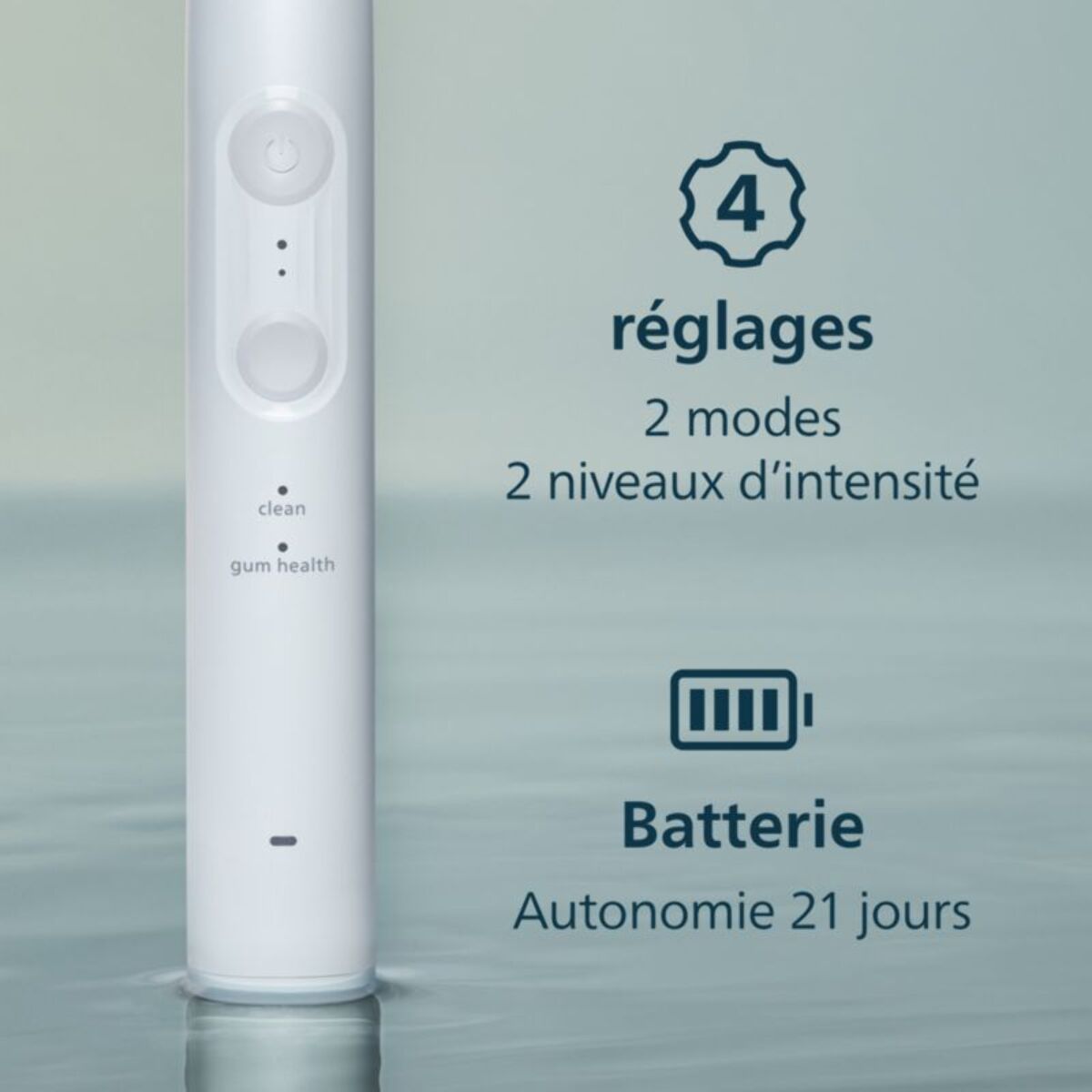 Brosse à dents électrique PHILIPS HX4042/41 Serie 4100 Blanche