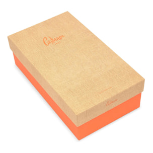 Alpargata de cuña Judi en ante con punta afilada y cierre de pulsera