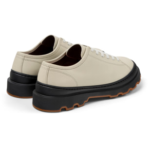 Scarpe stringate - CAMPER Brutus+ - Beige - Pelle liscia