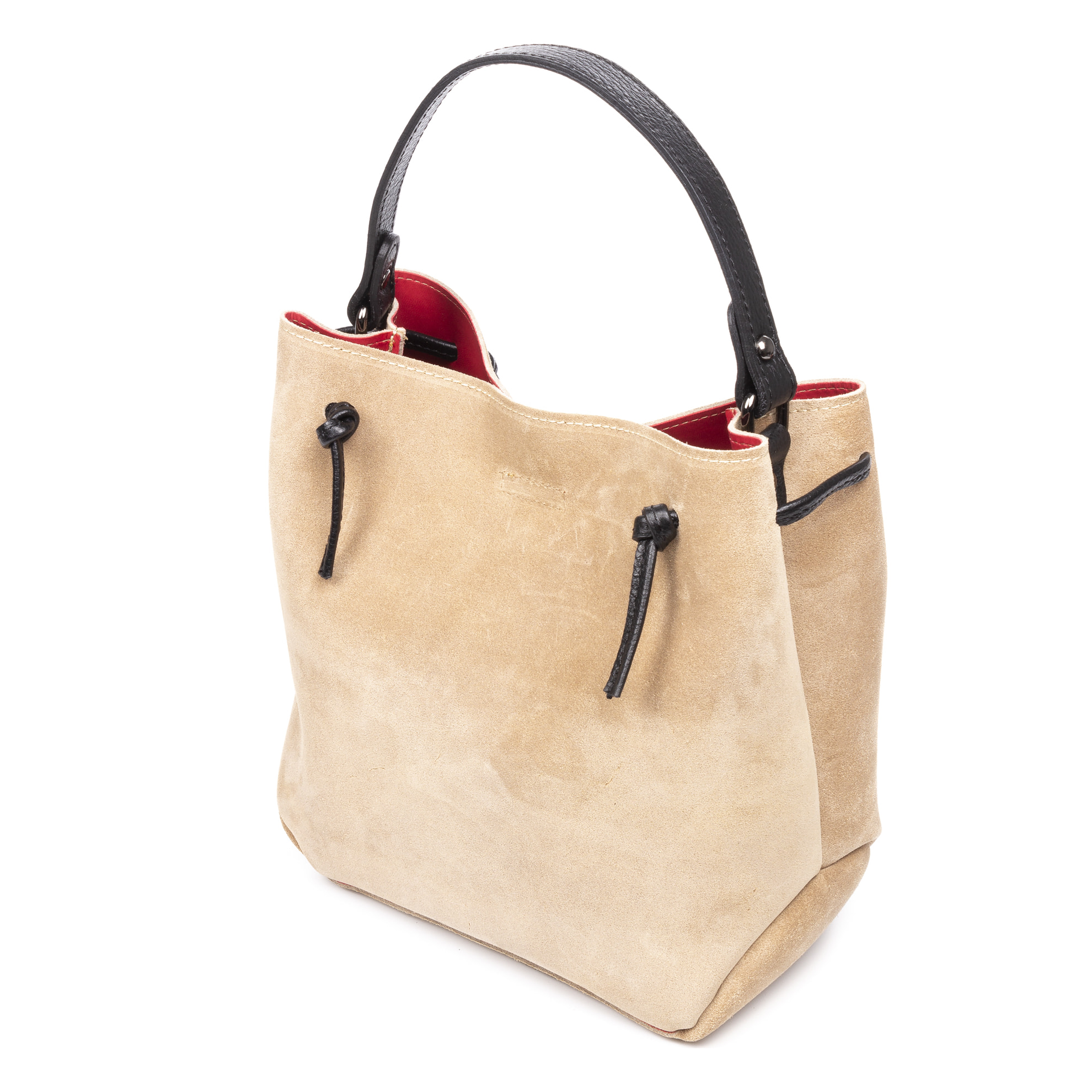 Albidona borsa tote da donna. Pelle autentica finitura Scamosciata.
