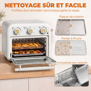Four friteuse à air friteuse sans huile air fryer 12L 1200W accessoires inclus