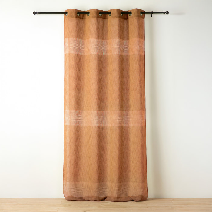 Voilage tamisant ajouré à esprit macramé - Orange