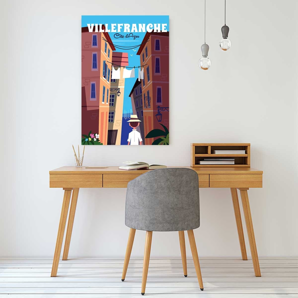 Tableau villefranche sur mer Tableau alu Dibond