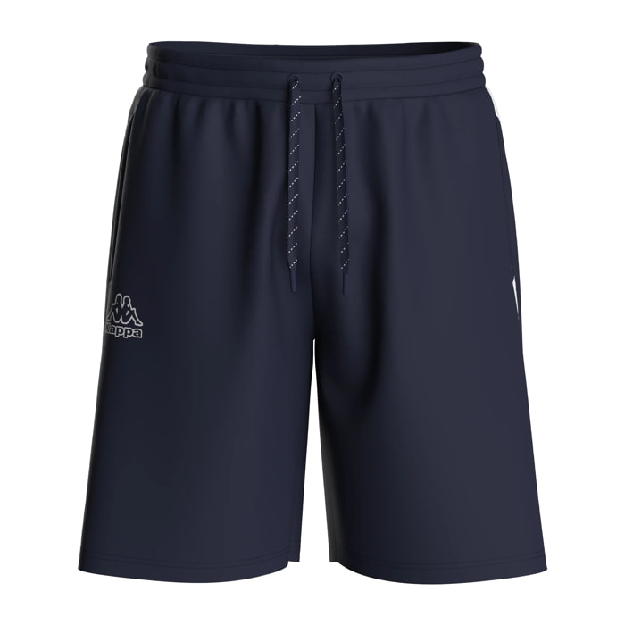 Pantaloni Corti Kappa Uomo Logo Idefi Blu