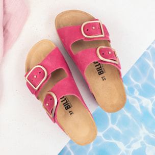 SANDALO CON ZEPPA BILLOWY ROSA