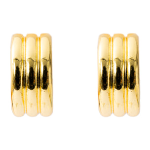 Pendientes Sungi acabado oro amarillo 18k